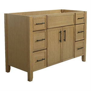 Design House 48&quot Dawson 2 Door 6 Drawer Vanity in Riffed Oak