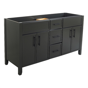 Design House 60&quot Dawson  4 Door 3 Drawer Vanity in Iron Ore