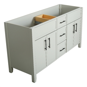 Design House 60&quot Dawson 4 Door 3 Drawer Vanity in On the Rocks