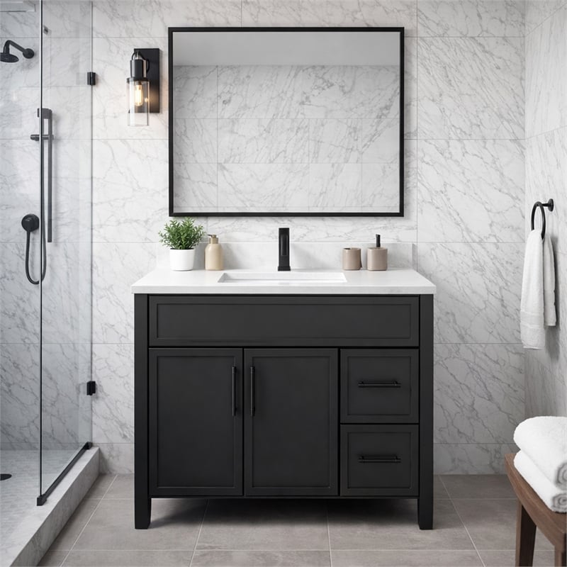 design house 36&quot dawson 2 door 2 drawer vanity in iron ore