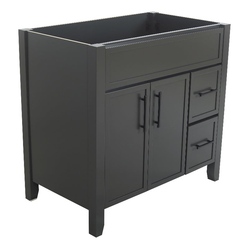 Design House 36&quot Dawson 2 Door 2 Drawer Vanity in Iron Ore