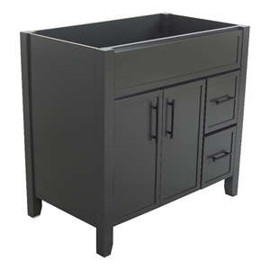 Design House 36&quot Dawson 2 Door 2 Drawer Vanity in Iron Ore