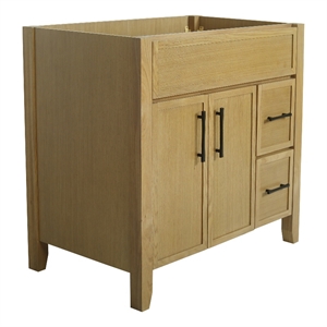 Design House 36&quot Dawson 2 Door 2 Drawer Assembled Vanity in Riffed Oak