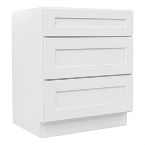 Design House 24&quot Brookings 3 Drawer Base Cabinet in White