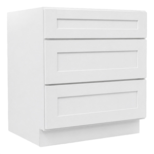 Design House 27&quot Brookings 3 Drawer Base Cabinet in White