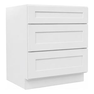 Design House 30&quot Brookings 3 Drawer Base Cabinet in White