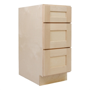 Design House 15&quot Brookings Drawer Base Cabinet in Unfinished