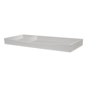 pali design transitional poplar/mdf wood changing tray in white