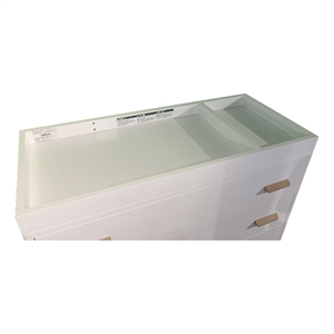 pali design transitional hard beech/presswood changing tray in white