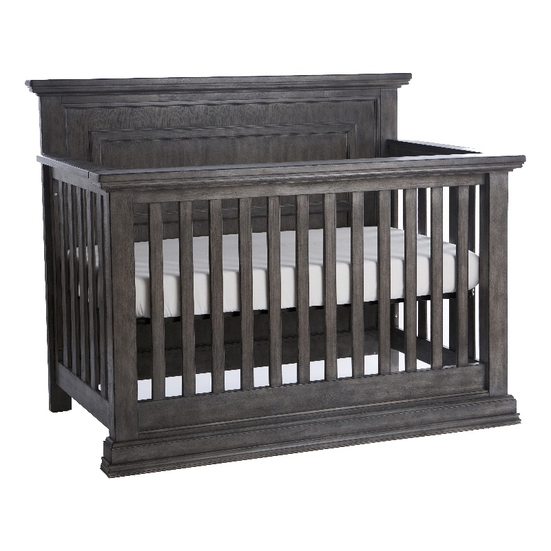 Distressed best sale gray crib