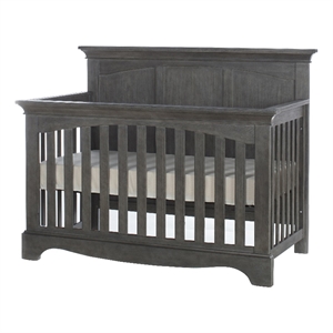 pali design ragusa forever modern wood crib in distressed granite gray