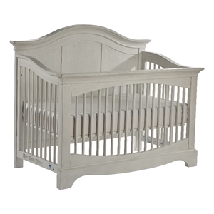 pali design enna forever transitional acacia wood crib in vintage white