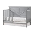 Oxford Baby Montauk Wood 4 In 1 Convertible Crib in Gray Finish
