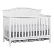 Oxford Baby Emerson Wood 4 In 1 Convertible Crib in Snow White Finish