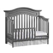 Oxford Baby Glenbrook Wood 4 In 1 Convertible Crib in Graphite Gray