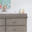 Oxford Baby Universal Wood Changing Topper in Stone Wash Gray Finish