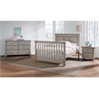 Oxford Baby Universal Wood Full Bed Conversion Kit in Stone Wash Gray Finish