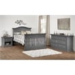 Oxford Baby Glenbrook 1-Drawer Wood Nightstand in Graphite Gray