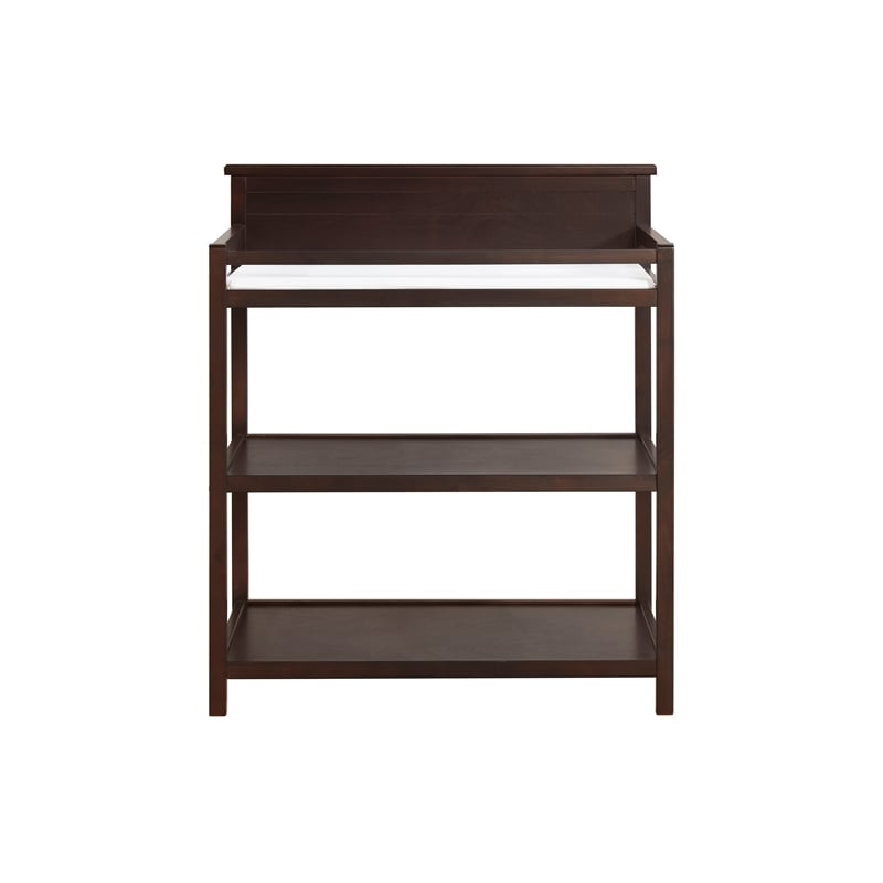 Oxford Baby Universal Modern Wood Changing Station in Espresso Finish