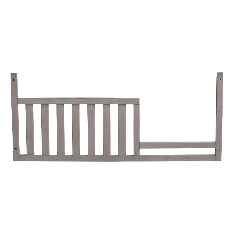 Oxford Baby Universal Wood Toddler Guard Rail in Stone Wash Gray Finish