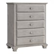 Oxford Baby Kenilworth 5-Drawer Wood Chest in Stone Wash Gray Finish