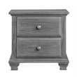 Oxford Baby Kenilworth 2-Drawer Wood Nightstand in Graphite Gray
