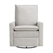 Oxford Baby Uptown Wood and Fabric Swivel Glider & Recliner in Sand Beige