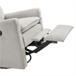 Oxford Baby Uptown Wood and Fabric Swivel Glider & Recliner in Sand Beige