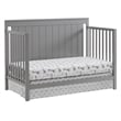 Oxford Baby Lazio Wood 4 In 1 Convertible Crib in Dove Gray Finish