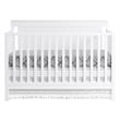 Oxford Baby Lazio Wood 4 In 1 Convertible Crib in Snow White Finish