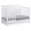 Oxford Baby Lazio Wood 4 In 1 Convertible Crib in Snow White Finish