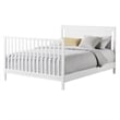 Oxford Baby Lazio Wood 4 In 1 Convertible Crib in Snow White Finish