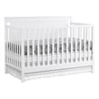 Oxford Baby Lazio Wood 4 In 1 Convertible Crib in Snow White Finish