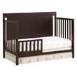 Oxford Baby Lazio Wood 4 In 1 Convertible Crib in Espresso Finish
