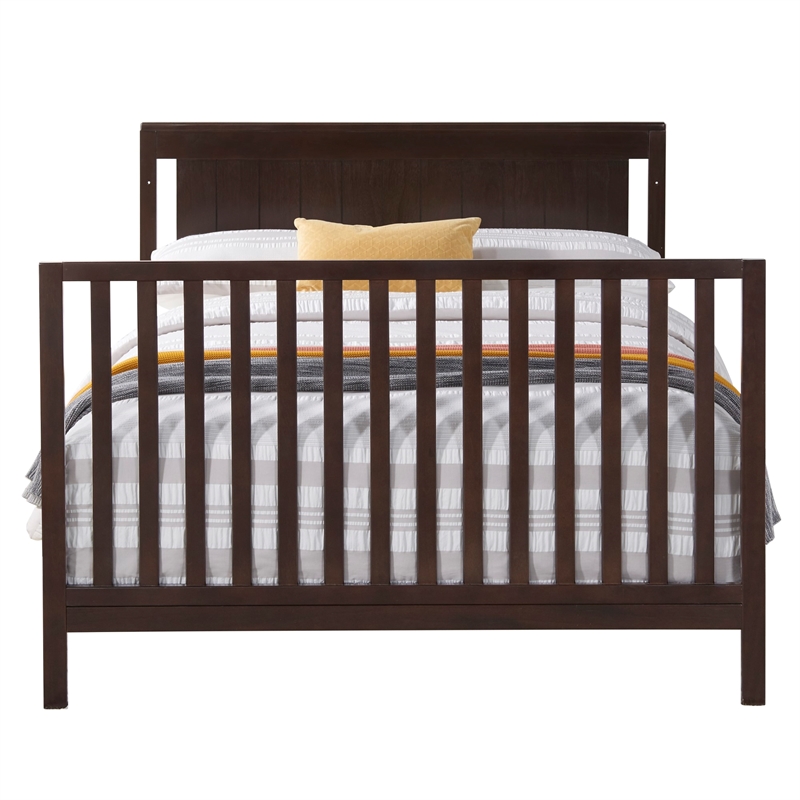 Oxford Baby Lazio Wood Full Bed Conversion Kit in Espresso Finish