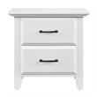 Oxford Baby Willowbrook 2-Drawer Modern Wood Nightstand in White