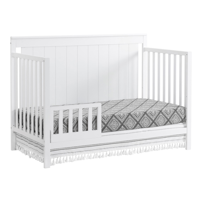 Oxford Baby Lazio Wood Toddler Guard Rail in Snow White Finish