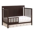 Oxford Baby Lazio Modern Wood Toddler Guard Rail in Espresso Finish