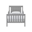 Oxford Baby Lazio Modern Wood Toddler Bed in Dove Gray Finish