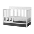 Oxford Baby Logan Wood 4 In 1 Convertible Crib in Snow White Finish