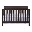 Oxford Baby Logan Wood 4 In 1 Convertible Crib in Espresso Finish