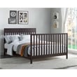 Oxford Baby Logan Wood 4 In 1 Convertible Crib in Espresso Finish