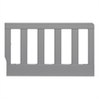 Oxford Baby Logan Wood Toddler Guard Rail in Dove Gray Finish