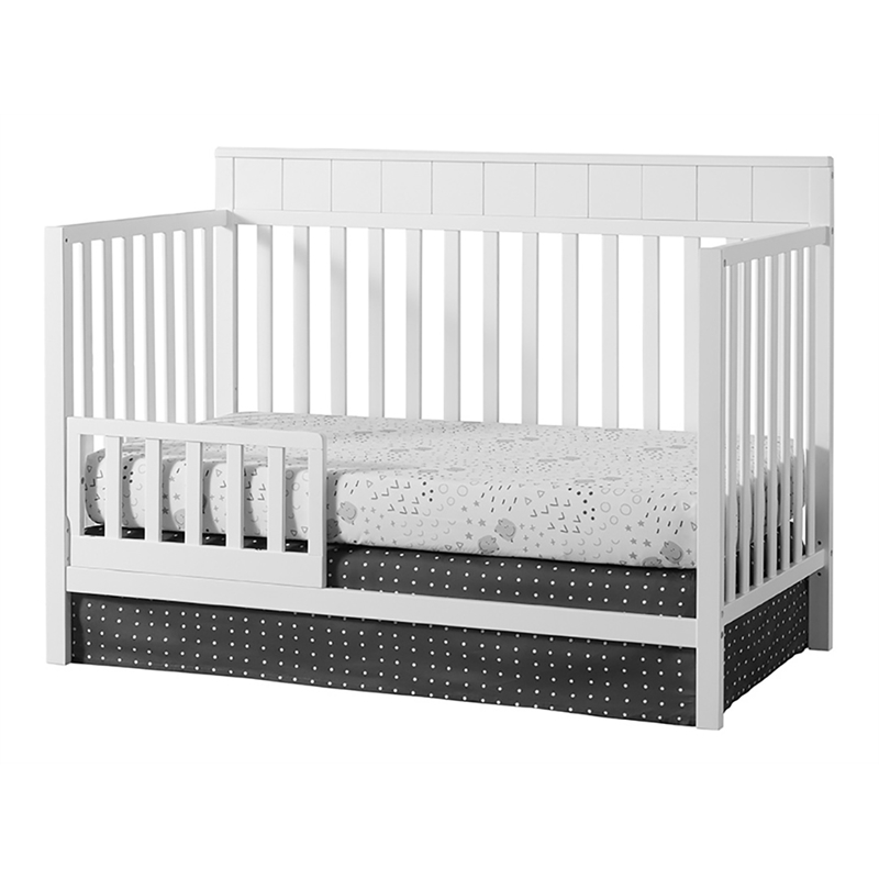 Oxford Baby Logan Wood Toddler Guard Rail in Snow White Finish