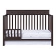 Oxford Baby Logan Modern Wood Toddler Guard Rail in Espresso Finish