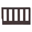 Oxford Baby Logan Modern Wood Toddler Guard Rail in Espresso Finish