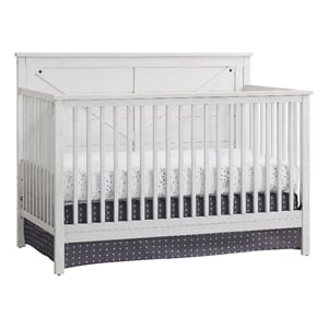 Oxford Baby Montauk Wood 4 In 1 Convertible Crib in Off White Finish