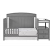 Oxford Baby Pearson Wood Crib And Changer Combo in Dove Gray Finish