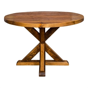 napa east mill and foundry solid wood farm table in early american/natural