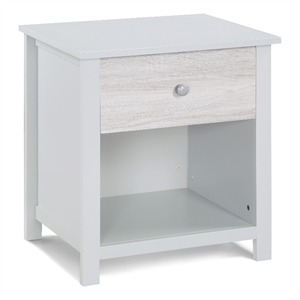 olive & opie connelly wood nightstand in gray and rockport gray